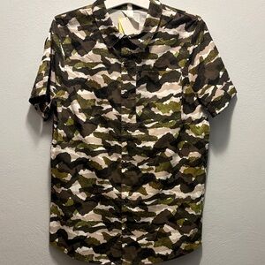 Boys  Camouflage Short Sleeve Shirt